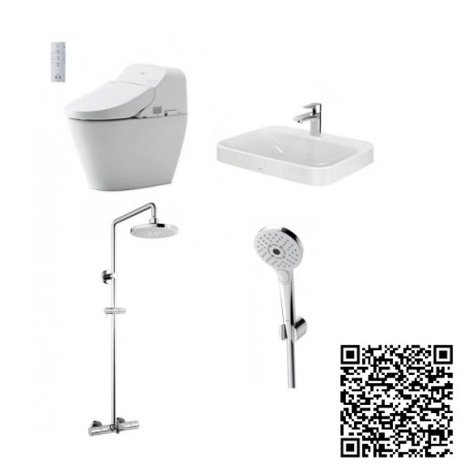 Combo Thiết bị vệ sinh TOTO C971-TCF9433A-LT5616C-TBW01401AA-TBW01010A