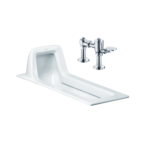 Bồn cầu xổm xả gạt tay CAESAR C1230-BF525A