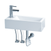 Chậu rửa mặt lavabo treo tường CAESAR LF5239L