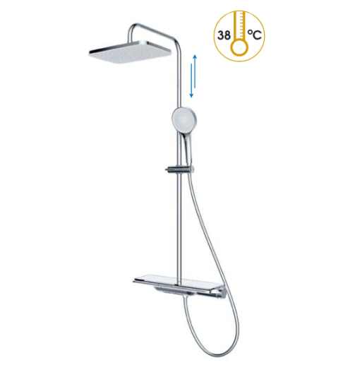 Sen cây tắm đứng ổn nhiệt Caesar S658C