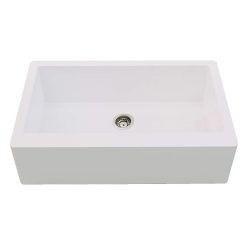 Chậu rửa bát đá nhân tạo Carysil REC1 màu trắng