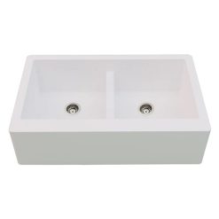 Chậu rửa bát đá nhân tạo Carysil REC2 màu trắng