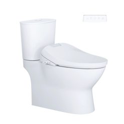 Bồn cầu 2 khối kết hợp nắp điện tử Caesar CD1320-TAF610H