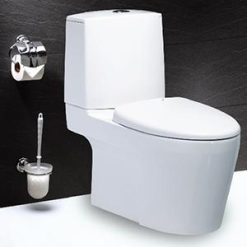 Bồn cầu 2 khối Caesar CD1345 ( Nắp đóng êm)