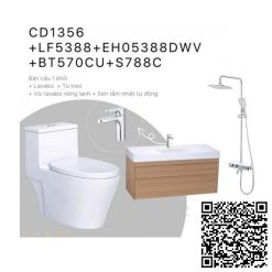 Combo Thiết bị vệ sinh Caesar CD1356-LF5388-EH05388DWV-BT570CU-S788C