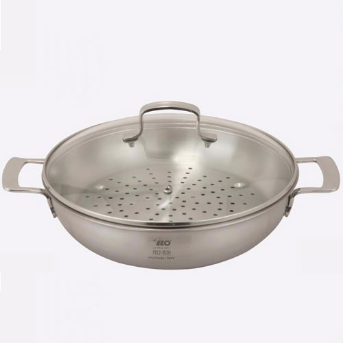Chảo từ có giá hấp Elo Multiwok 28cm