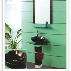Bộ chậu kính HiHome 8077