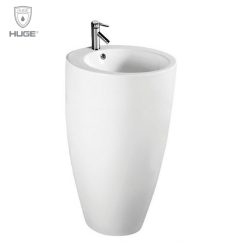 Chậu rửa lavabo nghệ thuật chân đứng Huge H-LS001