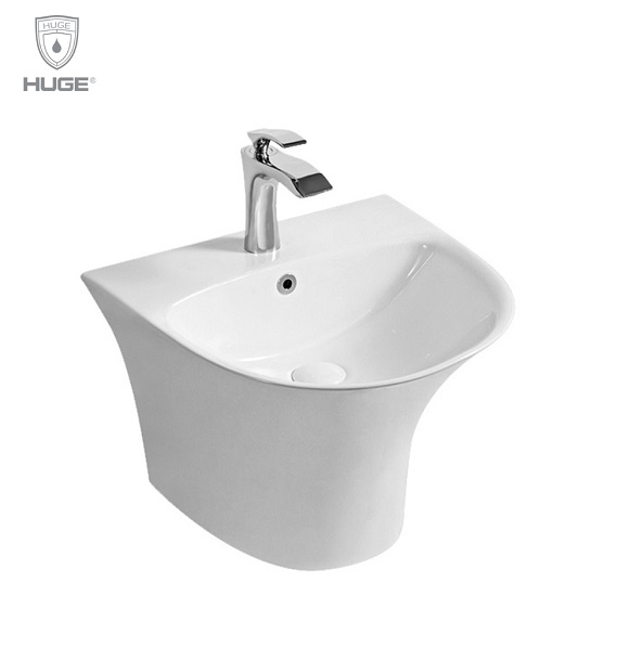 Chậu rửa lavabo chân lửng Huge H-LV161N