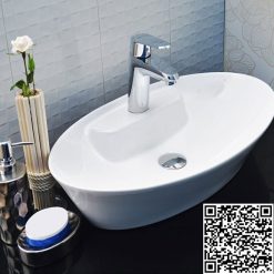 Chậu rửa lavabo nghệ thuật đặt trên bàn Miken MKC-9398W