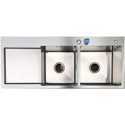 Chậu rửa bát Handmade 2 hố lệch Bauer BS 110SL