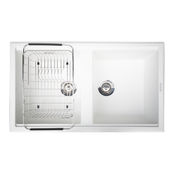 Chậu rửa bát đá Granite KONOX Phoenix 860 White Silver