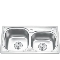 Chậu hai hố lệch Gorlde GD 5702