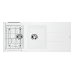 Chậu rửa bát Konox Granite Sink Phoenix 1160-White Silver