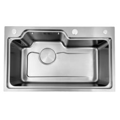 Chậu rửa bát 1 hố Nano GRUNDER GR-7545JC