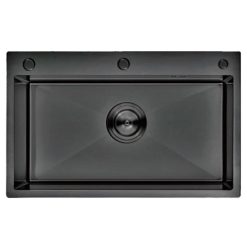 Chậu rửa bát 1 hố Nano màu đen GRUNDER GR-7546ND