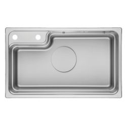 Chậu rửa bát 1 hố Nano màu bạc GRUNDER GR-8048JB