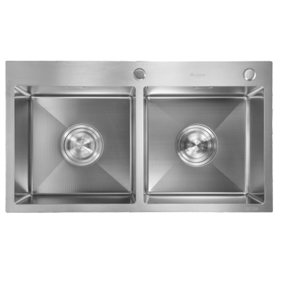 Chậu rửa bát 2 hố Nano GRUNDER GR-8146HC