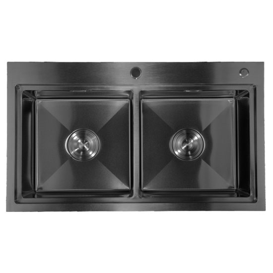 Chậu rửa bát 2 hố Nano GRUNDER GR-8147NB