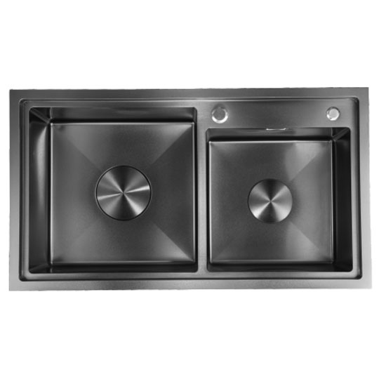 Chậu rửa bát 2 hố Nano GRUNDER GR-8246HD