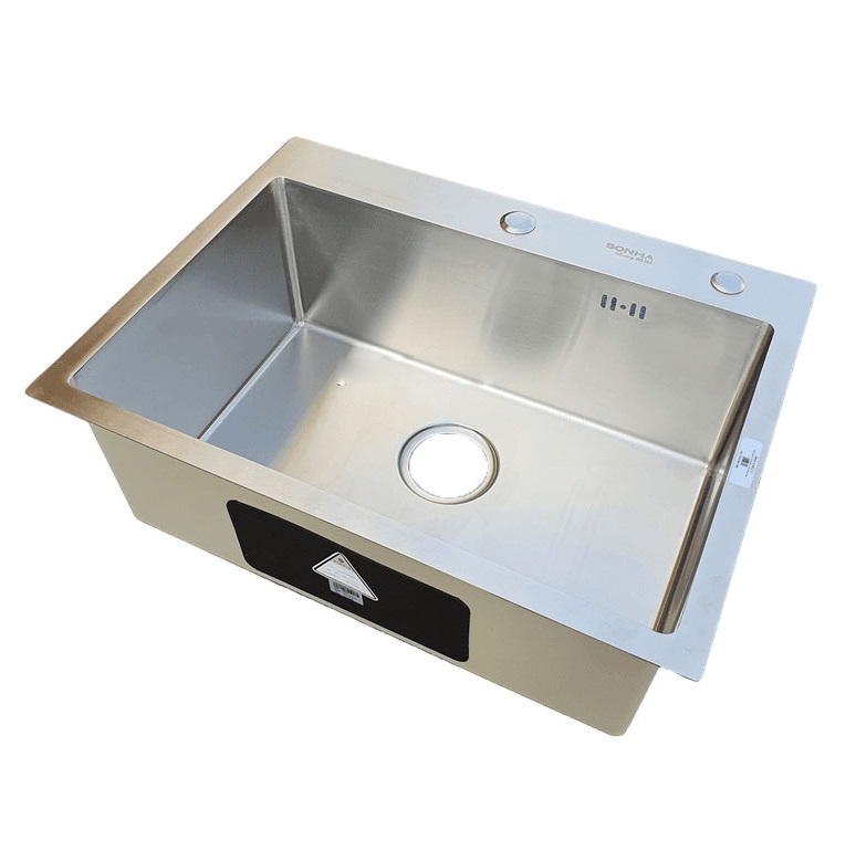 Chậu rửa bát 1 hố Sơn Hà Luxury HM.X.1C.60.2.3