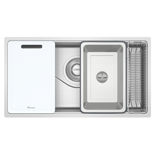 Chậu rửa bát chống xước phong cách Nhật Konox TARI 8748SR