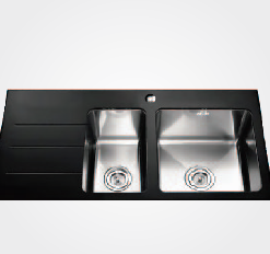 Chậu rửa bát mặt kính TOPY KOREA 10550