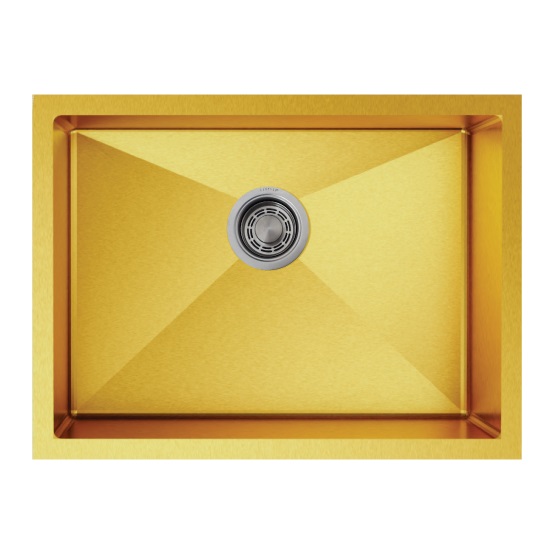 Chậu rửa bát 1 hố Inox304 màu vàng Pona PNI3-5944