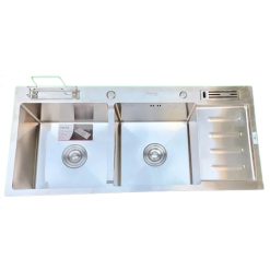 Chậu rửa bát 2 hố có bàn Sơn Hà HM.X.2C.100.2.3