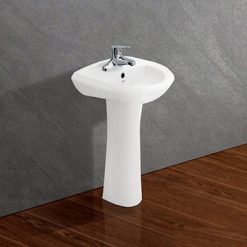 Chậu rửa lavabo treo tường Viglacera  VTL3N và chân VI1T
