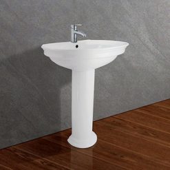 Chậu rửa lavabo treo tường và chân Viglacera VTL4