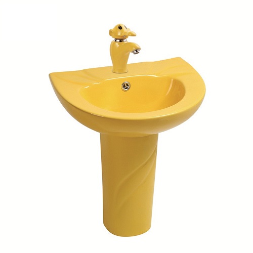 Chậu rửa mặt dành cho trẻ em mau vàng MKCTE-528Y