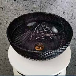 Chậu rửa lavabo thủy tinh pha lê Miken CPL-1068