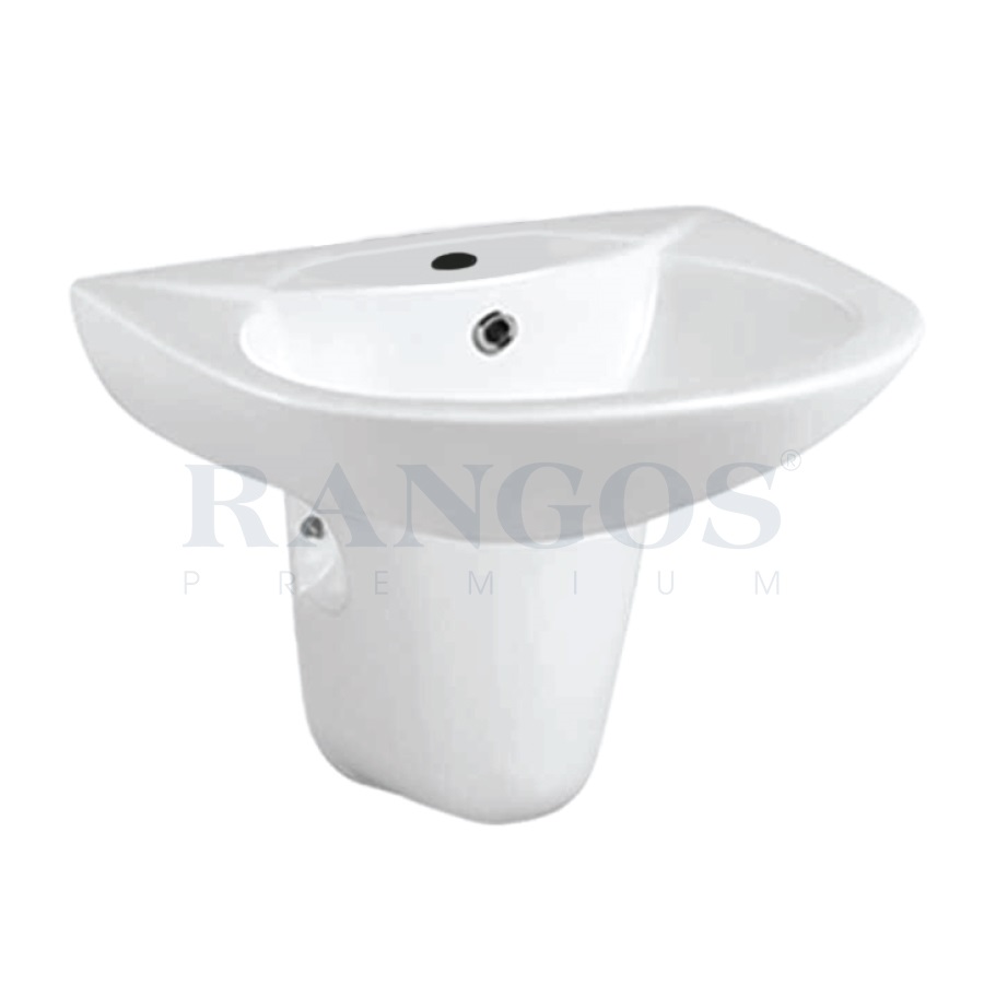 Chậu rửa lavabo chân lửng Rangos RG-6006-1