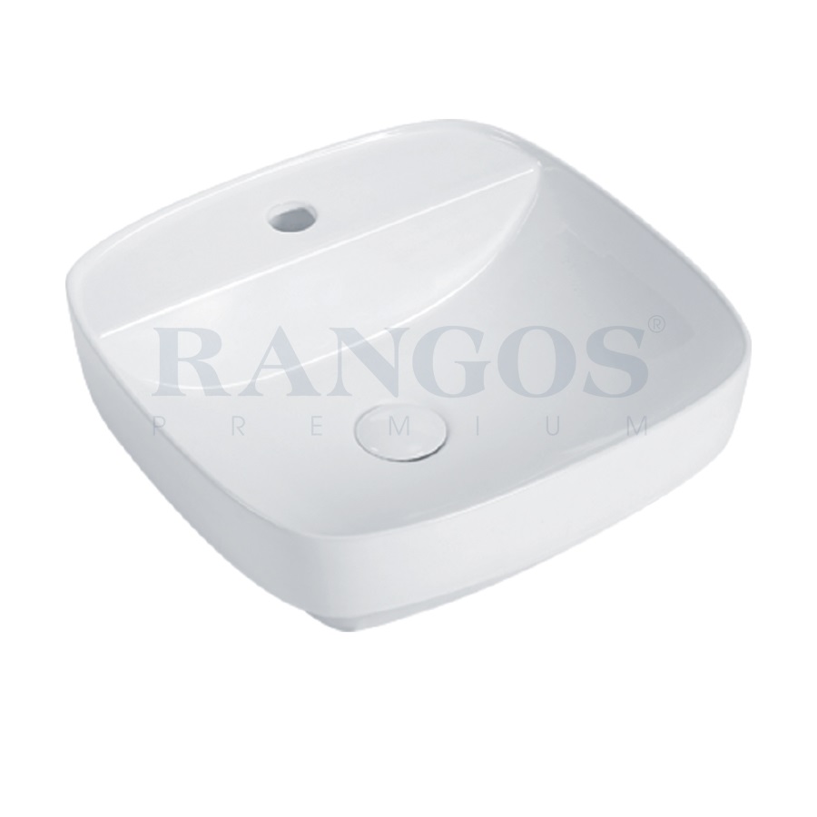Chậu rửa lavabo bán âm bàn Rangos RG-80001B