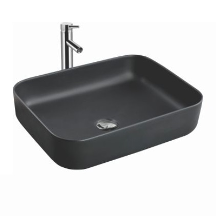 Chậu rửa lavabo đặt bàn màu đen Royal Join RA-8242 C1