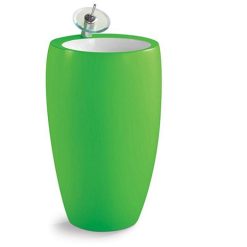 Chậu rửa lavabo chân đứng nghệ thuật màu xanh C3966GR