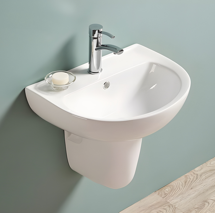 Chậu rửa mặt lavabo treo tường HANJIN HJ-6122
