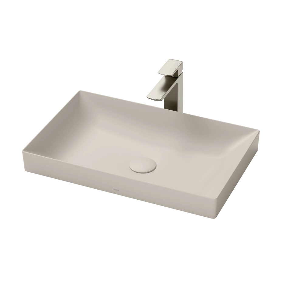 Chậu rửa lavabo đặt bàn TOTO Linear Ceram LT4716G17#MBE be mờ