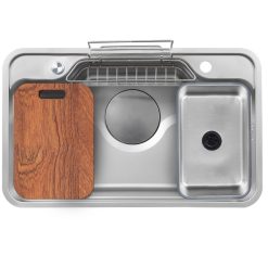 Chậu rửa bát Posco 304 Linen dập nổi KLUGER KF7848FS-S78