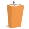 Chậu rửa mặt nghệ thuật chân đứng màu đỏ C3964R