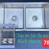 Chậu rửa bát 2 hố cân Kagol 7843C