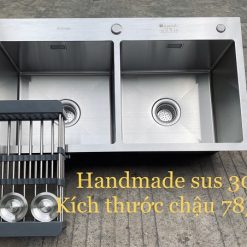 Chậu rửa bát 2 hố cân Kagol 7843C-2