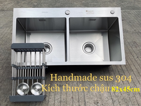 Chậu rửa bát 2 hố cân Kagol 8245C-2