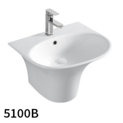 Chậu rửa mặt lavabo chân lửng Kolni 5100B