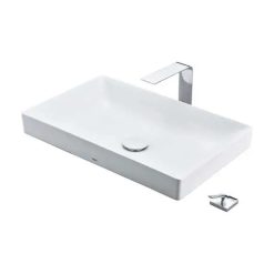 Chậu rửa mặt lavabo đặt bàn TOTO Linear Ceram LT4715MTG17#CMW