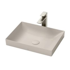 Chậu rửa lavabo đặt bàn TOTO Linear Ceram LT4715G17#MBE be mờ