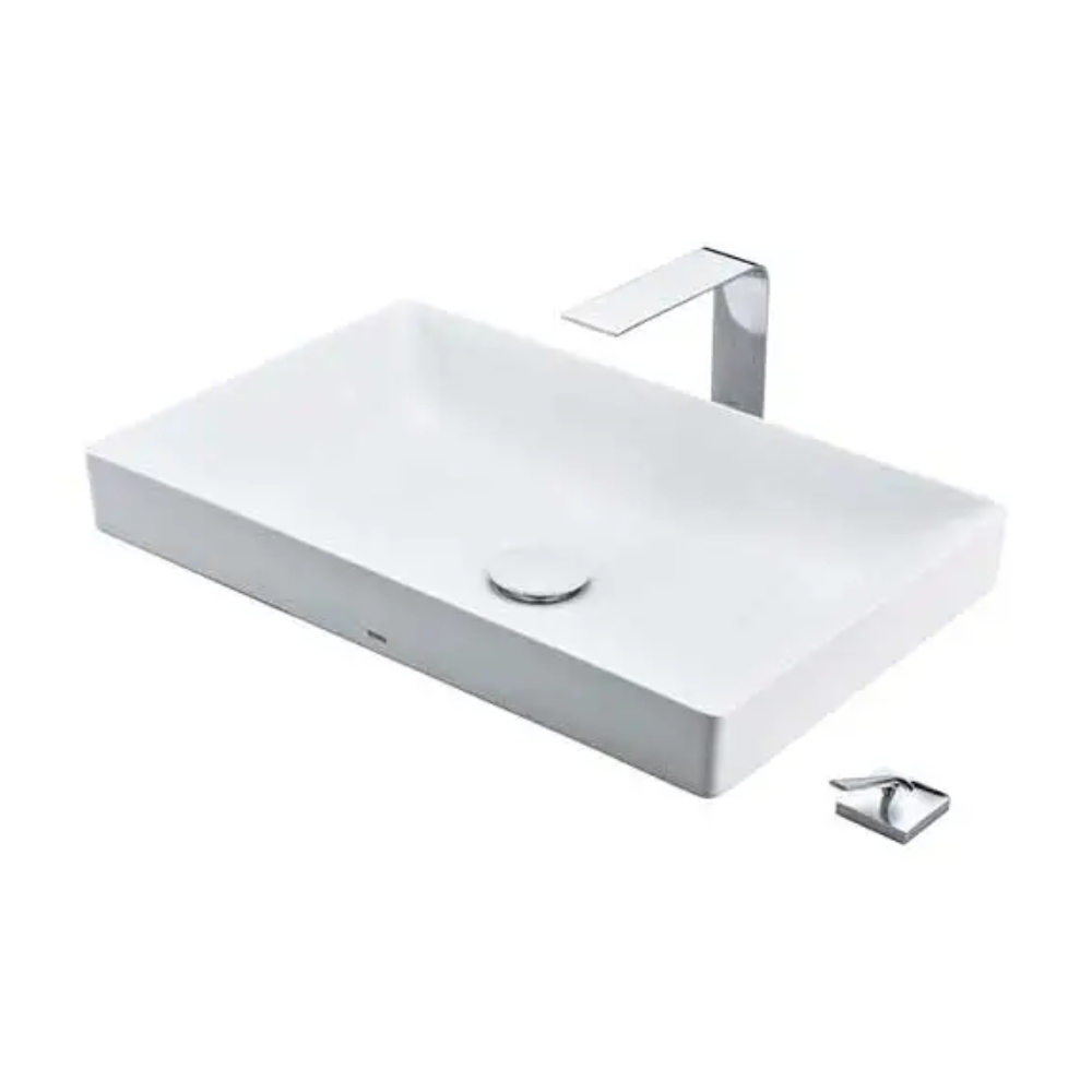 Chậu rửa lavabo đặt bàn TOTO Linear Ceram LT4715G17#XW