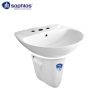 Chậu rửa mặt lavabo kèm chân lửng Saphias TS-207L3-TS207T