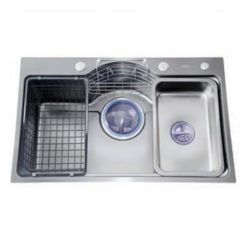 Chậu rửa bát đúc 1 hố có vòi Cielo 1203